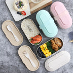Japanese Wheat Straw Bento Box Can Be Microwaved - Walfos® Kitchenware