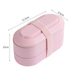Japanese Wheat Straw Bento Box Can Be Microwaved - Walfos® Kitchenware
