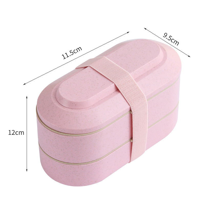 Japanese Wheat Straw Bento Box Can Be Microwaved - Walfos® Kitchenware