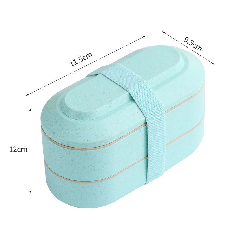 Japanese Wheat Straw Bento Box Can Be Microwaved - Walfos® Kitchenware