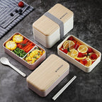 Japanese bento box office worker ins double separated lunch box - Walfos® Kitchenware