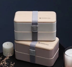 Japanese bento box office worker ins double separated lunch box - Walfos® Kitchenware