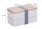 Japanese bento box office worker ins double separated lunch box - Walfos® Kitchenware