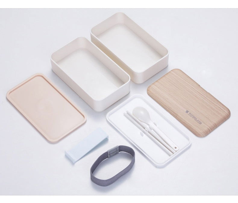 Japanese bento box office worker ins double separated lunch box - Walfos® Kitchenware