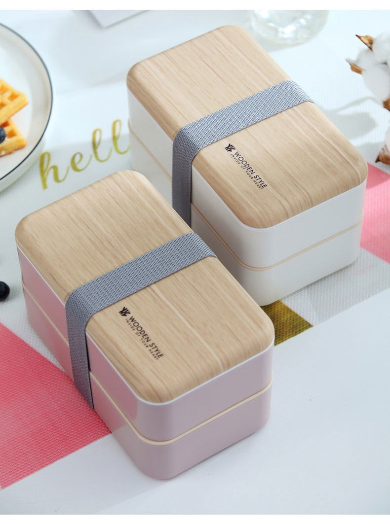 Japanese bento box office worker ins double separated lunch box - Walfos® Kitchenware