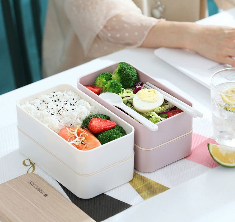 Japanese bento box office worker ins double separated lunch box - Walfos® Kitchenware