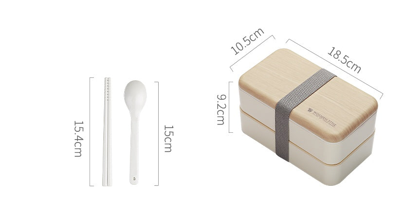 Japanese bento box office worker ins double separated lunch box - Walfos® Kitchenware