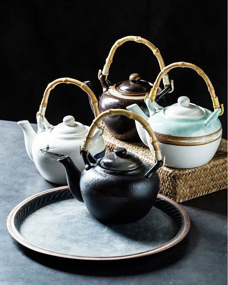 Japanese ceramic cup pot set creative small tea cup teapot - Walfos® Kitchenware