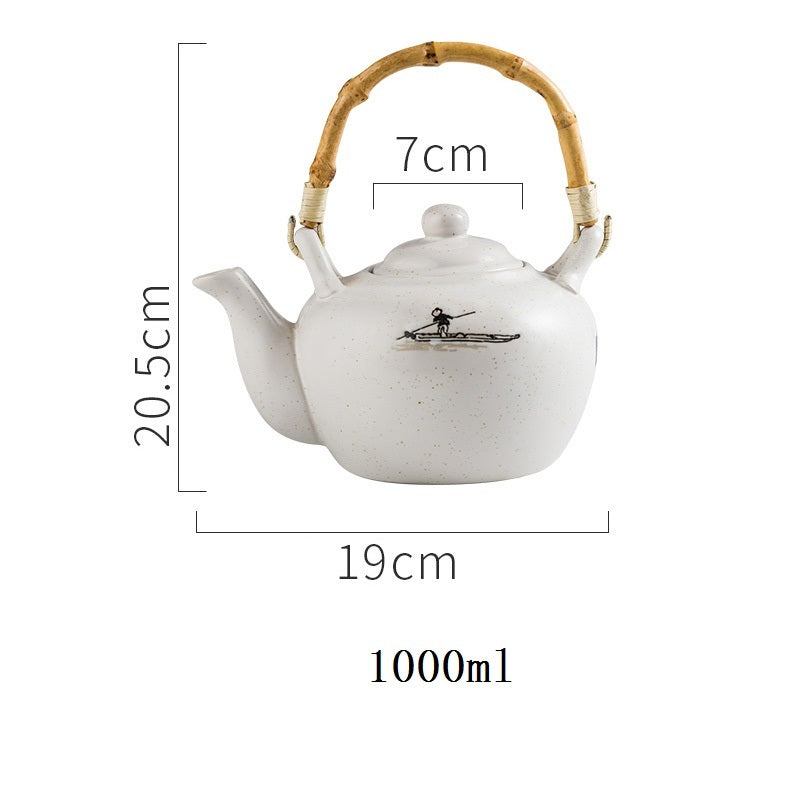 Japanese ceramic cup pot set creative small tea cup teapot - Walfos® Kitchenware