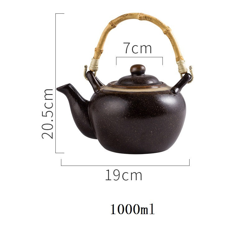 Japanese ceramic cup pot set creative small tea cup teapot - Walfos® Kitchenware