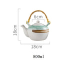 Japanese ceramic cup pot set creative small tea cup teapot - Walfos® Kitchenware