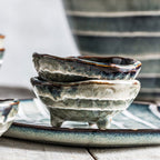 Japanese ceramic triangle plate bowl - Walfos® Kitchenware
