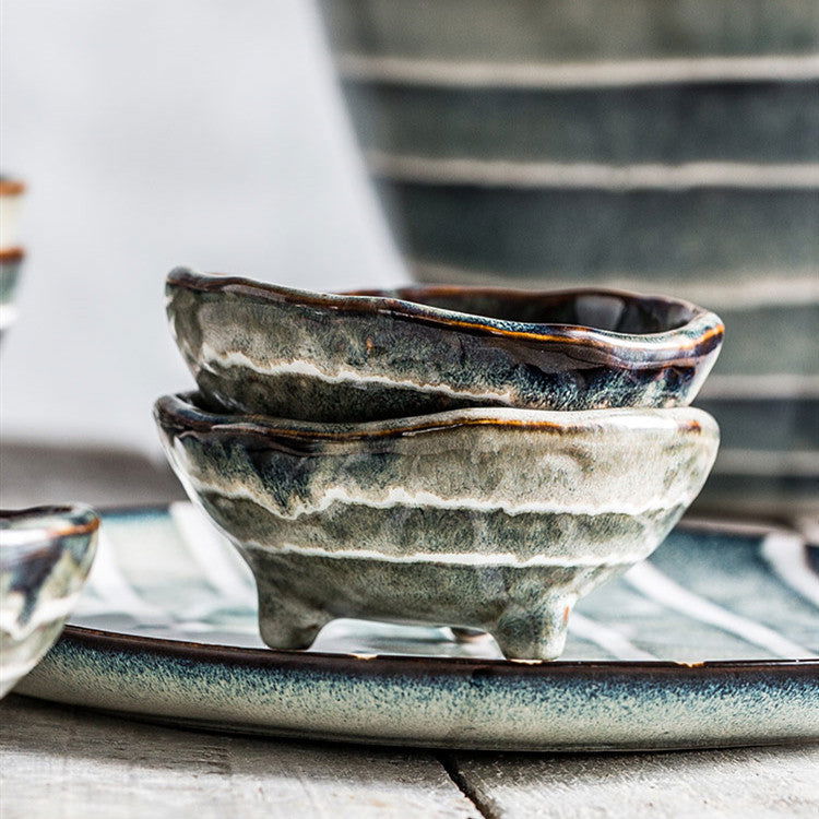 Japanese ceramic triangle plate bowl - Walfos® Kitchenware