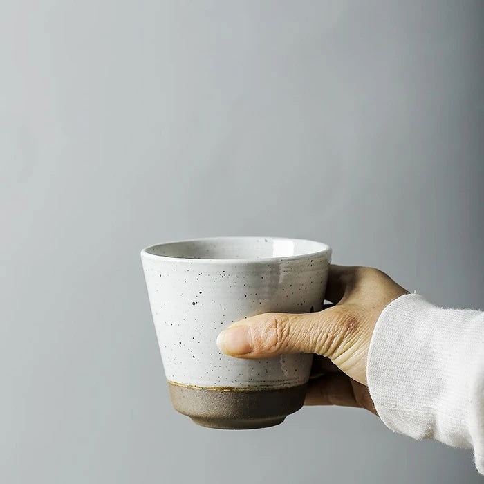 Japanese pottery tea cup handmade stoneware cup - Walfos® Kitchenware