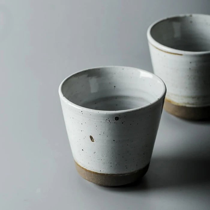 Japanese pottery tea cup handmade stoneware cup - Walfos® Kitchenware