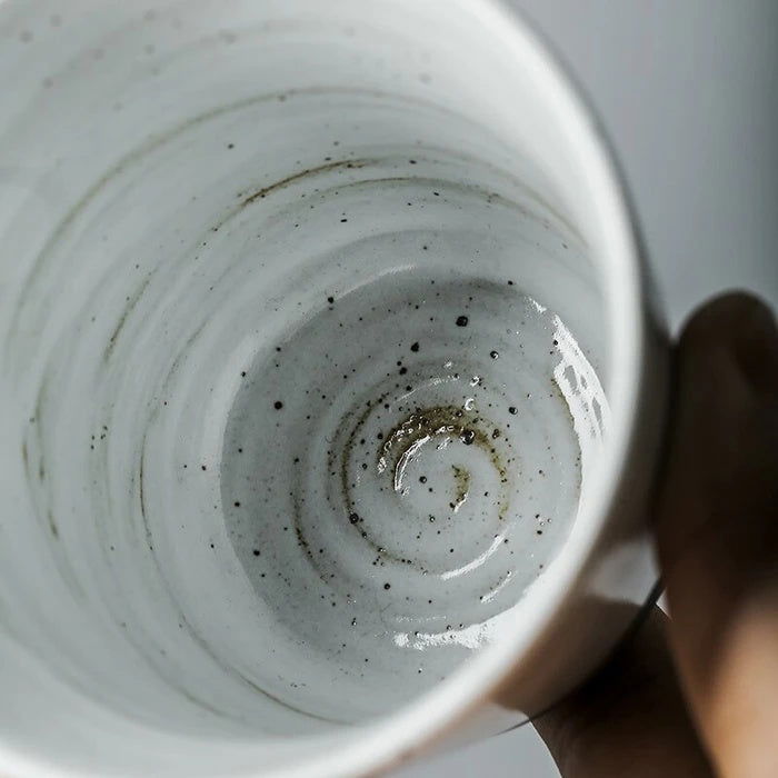 Japanese pottery tea cup handmade stoneware cup - Walfos® Kitchenware