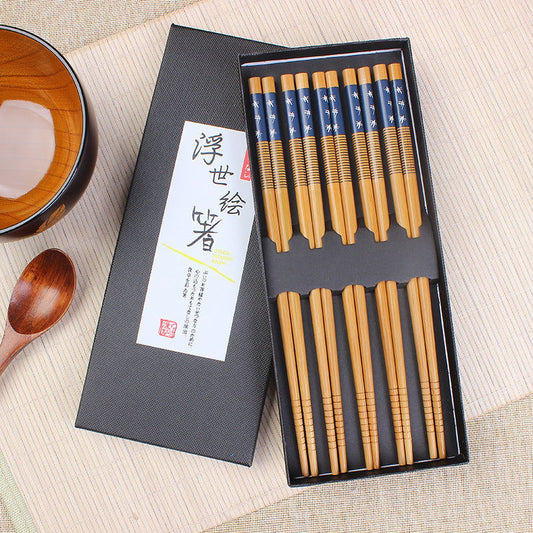 Japanese style bamboo chopsticks set - Walfos® Kitchenware