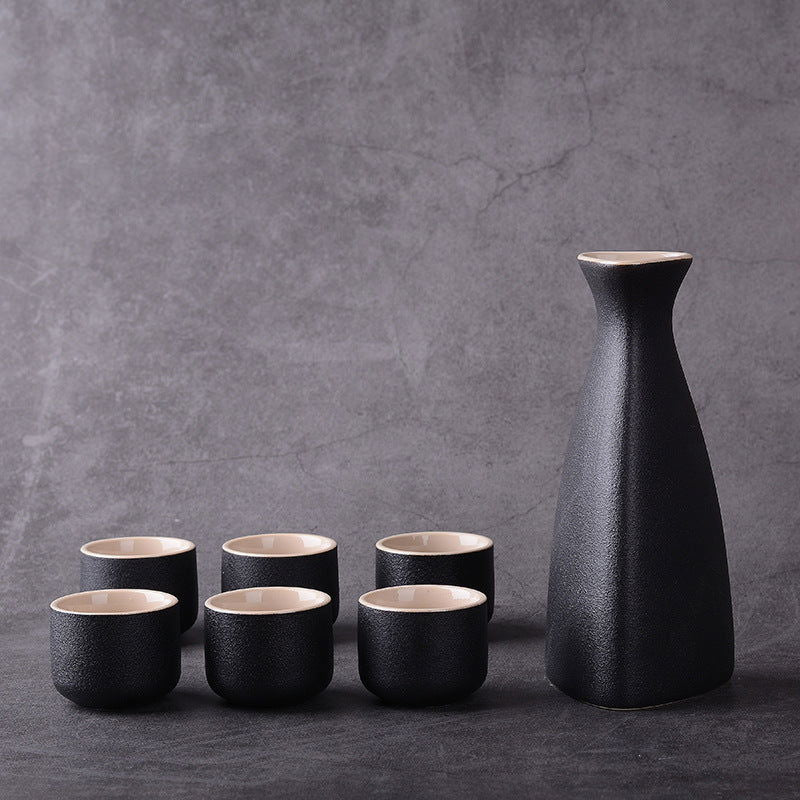 Japanese style stoneware wine set, ceramics - Walfos® Kitchenware