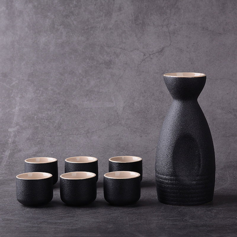 Japanese style stoneware wine set, ceramics - Walfos® Kitchenware