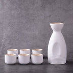 Japanese style stoneware wine set, ceramics - Walfos® Kitchenware