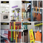 Kitchen Organizer Wall Mounted Kitchen Shelf Storage Holder for Mop Brush Broom Mops Hanger Organizer Too - Walfos® Kitchenware