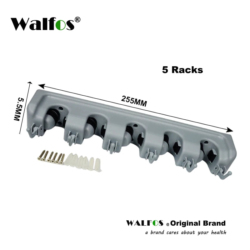 Kitchen Organizer Wall Mounted Kitchen Shelf Storage Holder for Mop Brush Broom Mops Hanger Organizer Too - Walfos® Kitchenware