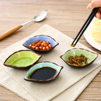 Kitchen Seasoning Dish Ice Cracked Glazed Bone Dish Vinegar Dish Soy Sauce Dish - Walfos® Kitchenware