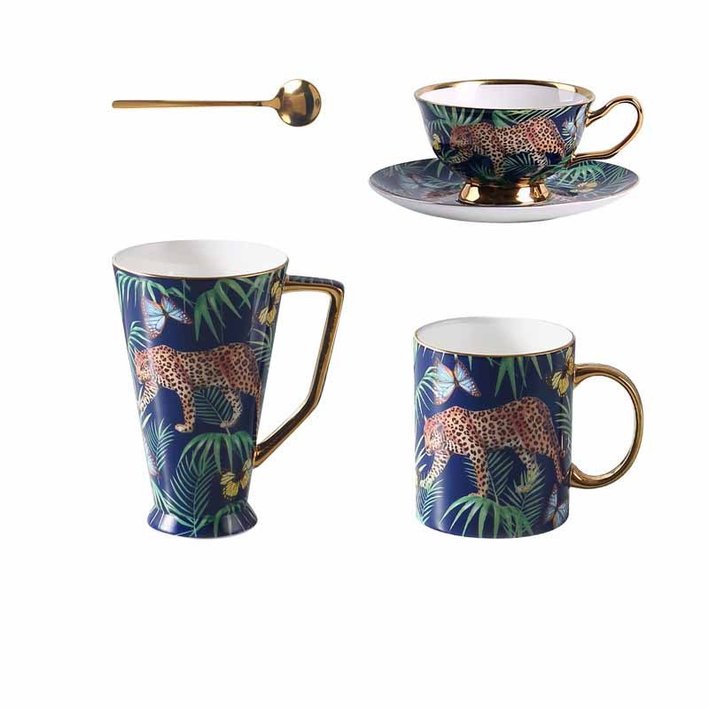 Large Capacity Bone China Coffee Mug Set - Walfos® Kitchenware