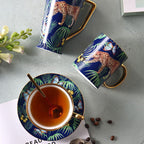 Large Capacity Bone China Coffee Mug Set - Walfos® Kitchenware