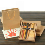 Log chopsticks rice spoon gift box set Japanese tableware promotional gifts wedding gift - Walfos® Kitchenware