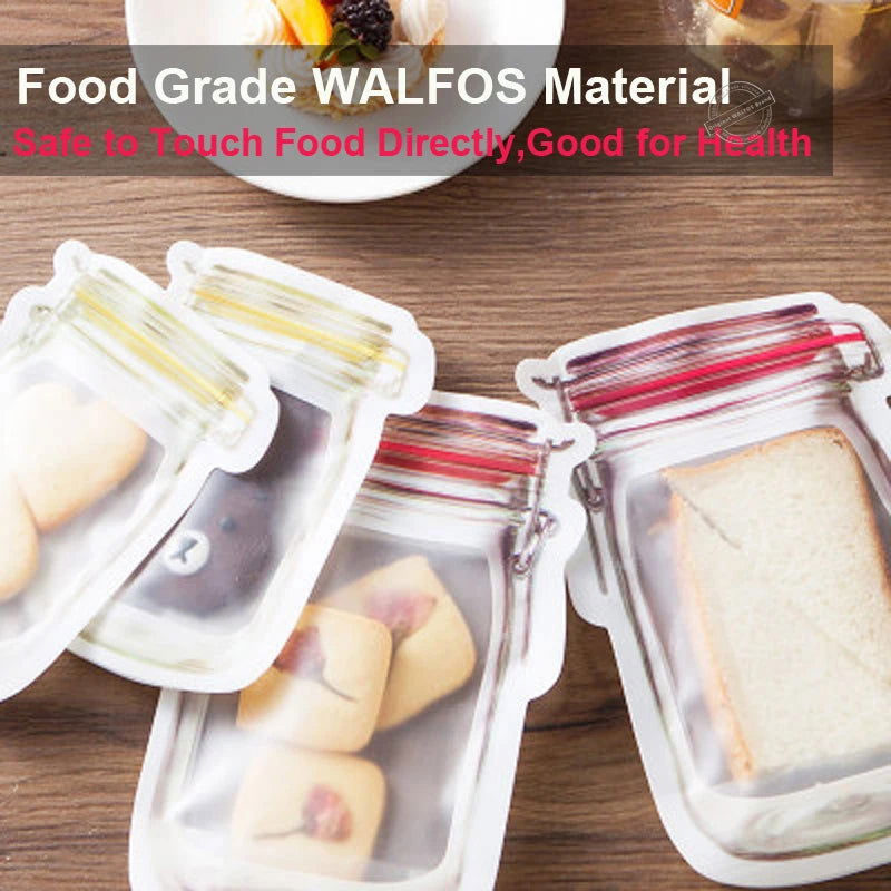 Lovely Pet Zipper Preservation Fridge Freezing Food Storage Bag Fresh Keeping Wrap Organizer Drop Shipping 70710 - Walfos® Kitchenware
