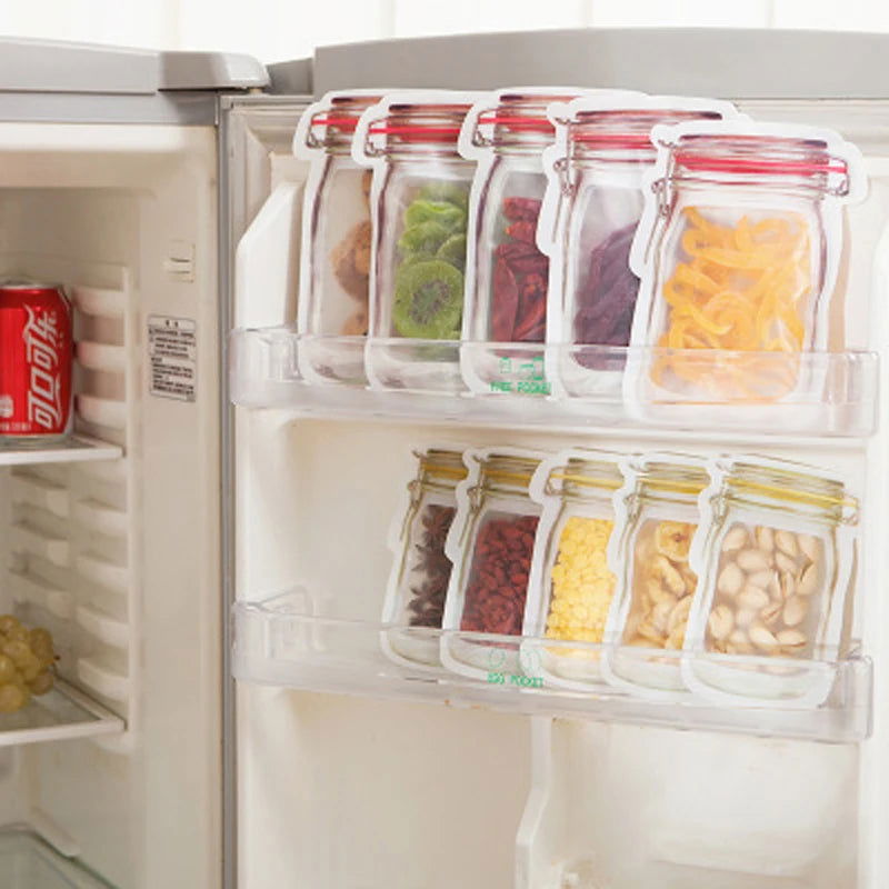 Lovely Pet Zipper Preservation Fridge Freezing Food Storage Bag Fresh Keeping Wrap Organizer Drop Shipping 70710 - Walfos® Kitchenware