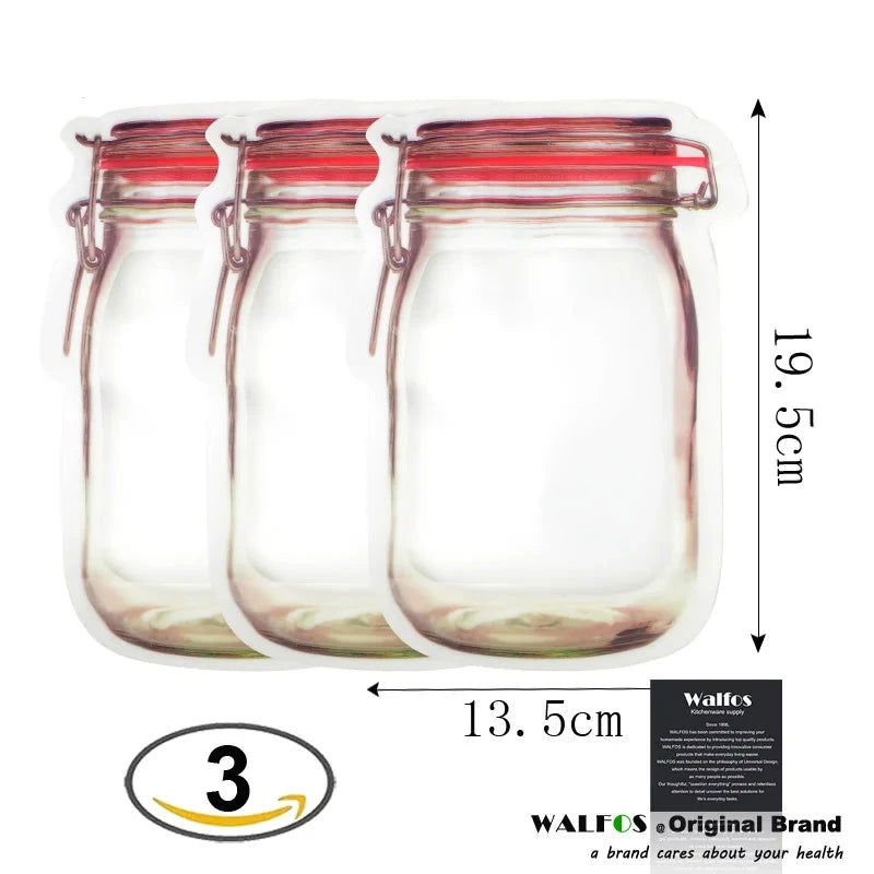 Lovely Pet Zipper Preservation Fridge Freezing Food Storage Bag Fresh Keeping Wrap Organizer Drop Shipping 70710 - Walfos® Kitchenware