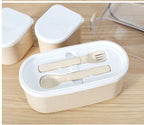 Lunch Box Wheat Straw Bento Box Microwaveable Plastic - Walfos® Kitchenware