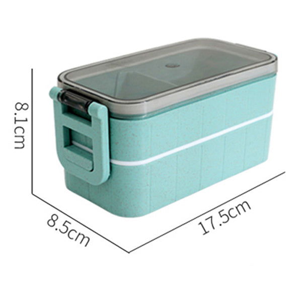 Lunch Box Wheat Straw Bento Box Microwaveable Plastic - Walfos® Kitchenware