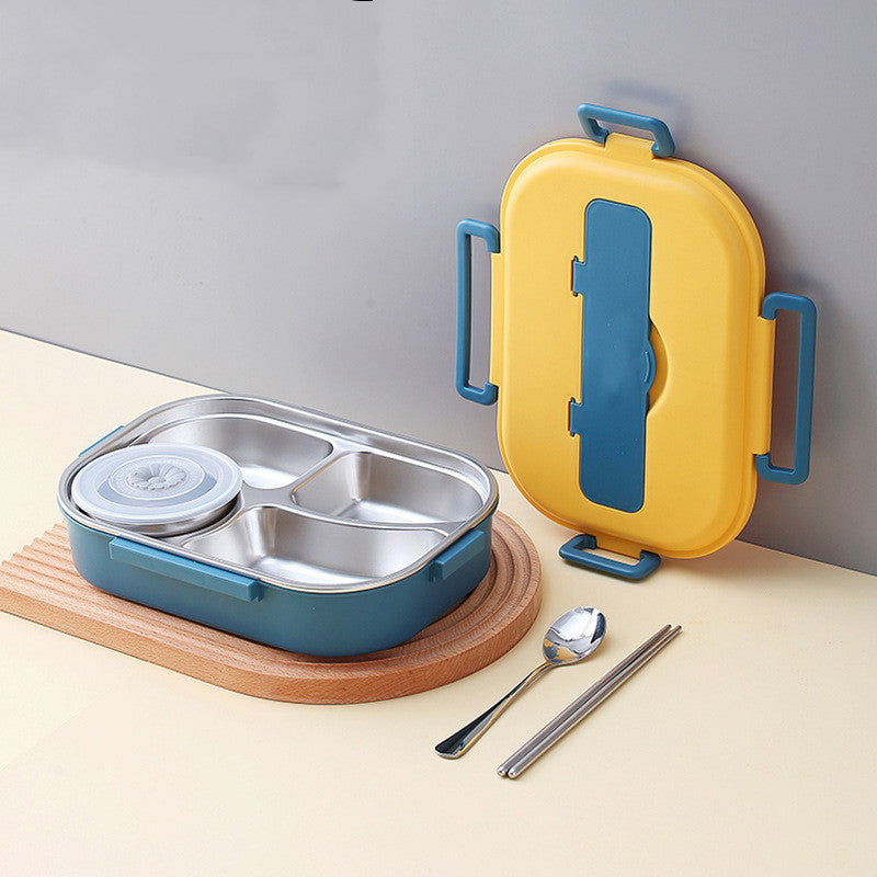 Lunch Box With Cutlery Large Capacity Sealed Bento Box - Walfos® Kitchenware