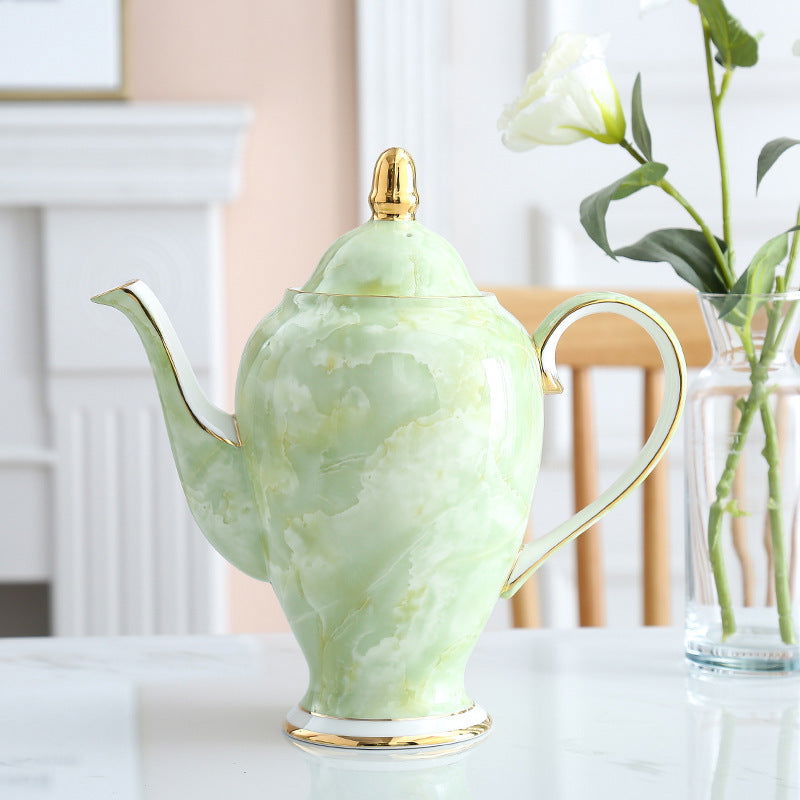 Modern Minimalist Coffee Set With Bone China Tracing Gold - Walfos® Kitchenware