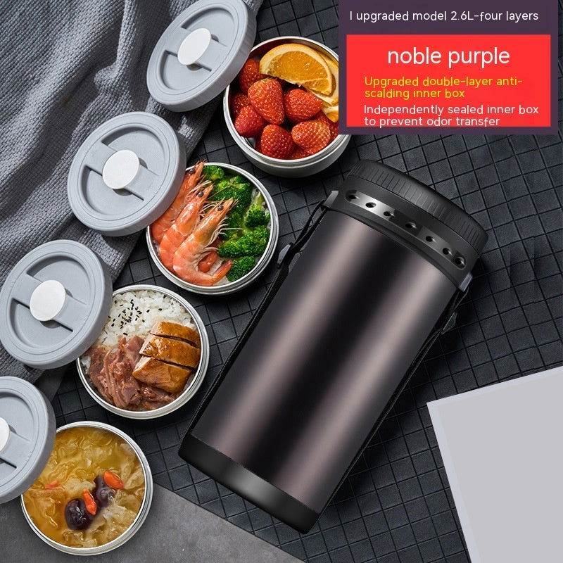 Multi-layer Insulated Lunch Box Large Capacity Separated Bento Box - Walfos® Kitchenware