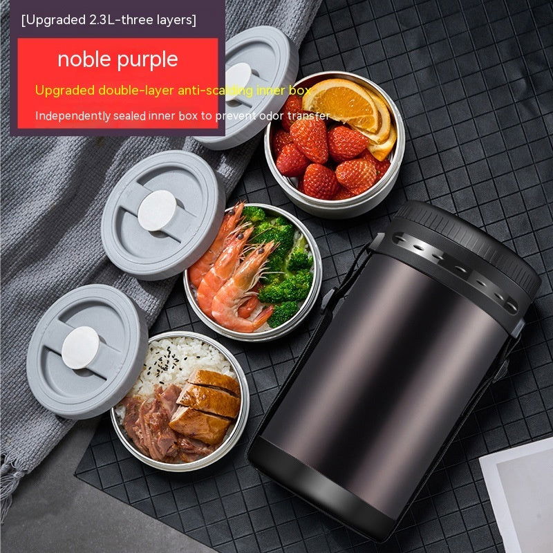 Multi-layer Insulated Lunch Box Large Capacity Separated Bento Box - Walfos® Kitchenware