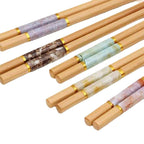 Natural Bamboo Chopsticks Jade Unpainted Solid Wood Chopsticks - Walfos® Kitchenware