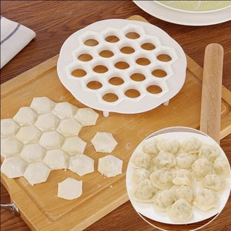 New Dumpling Mold Maker Kitchen Dough Press Ravioli DIY 19 Holes Dumplings Maker Mold - Walfos® Kitchenware
