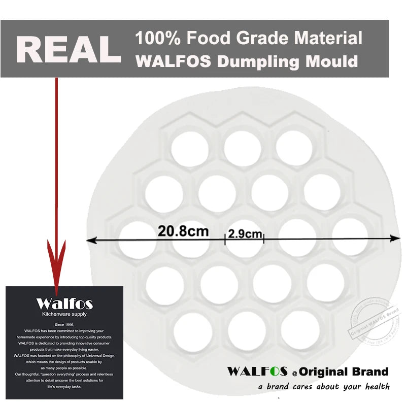 New Dumpling Mold Maker Kitchen Dough Press Ravioli DIY 19 Holes Dumplings Maker Mold - Walfos® Kitchenware