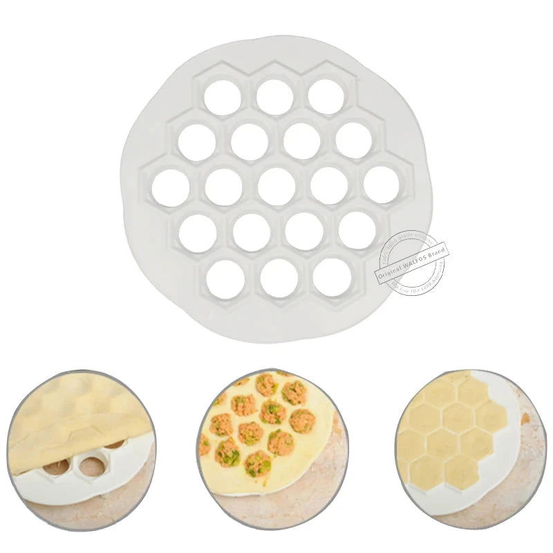 New Dumpling Mold Maker Kitchen Dough Press Ravioli DIY 19 Holes Dumplings Maker Mold - Walfos® Kitchenware