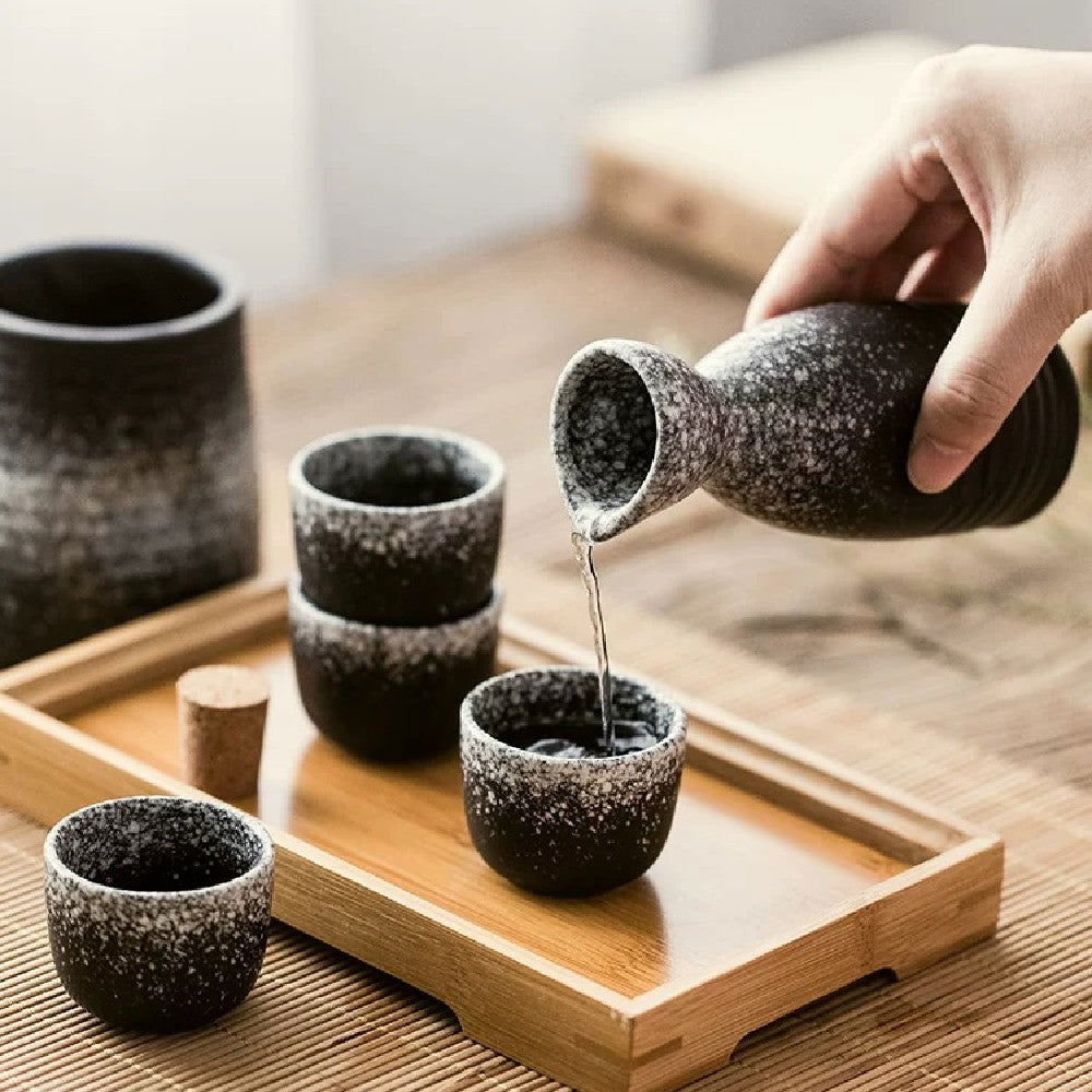 New Japanese Ceramic Sake Set - Walfos® Kitchenware