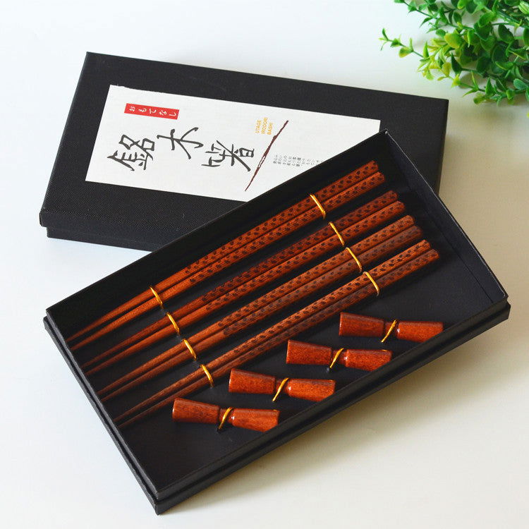 New Products On Sale Japanese Wooden Chopsticks Gift Box Set 4 Pairs Of Chopsticks Chopsticks Combination Gift Set - Walfos® Kitchenware