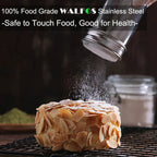 New Stainless Steel Chocolate Shaker Cocoa Flour Salt Powder Icing Sugar Cappuccino Coffee Sifter Lid Shaker Kitchen Tools - Walfos® Kitchenware