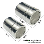 New Stainless Steel Chocolate Shaker Cocoa Flour Salt Powder Icing Sugar Cappuccino Coffee Sifter Lid Shaker Kitchen Tools - Walfos® Kitchenware