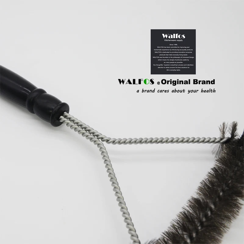 Non-Stick Barbecue Grill BBQ Brush Stainless Steel Wire Bristles Cleaning Brushes With Handle Durable Cooking BBQ Tools Hot Sale - Walfos® Kitchenware