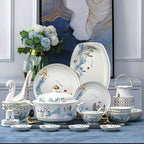 Nordic Bone China Tableware Set For Household Use - Walfos® Kitchenware