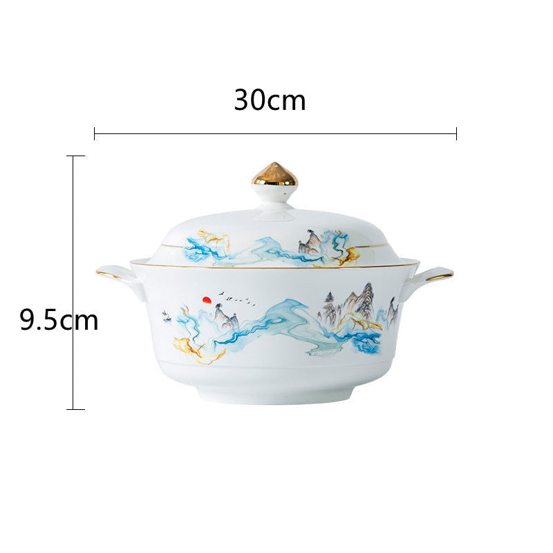 Nordic Bone China Tableware Set For Household Use - Walfos® Kitchenware